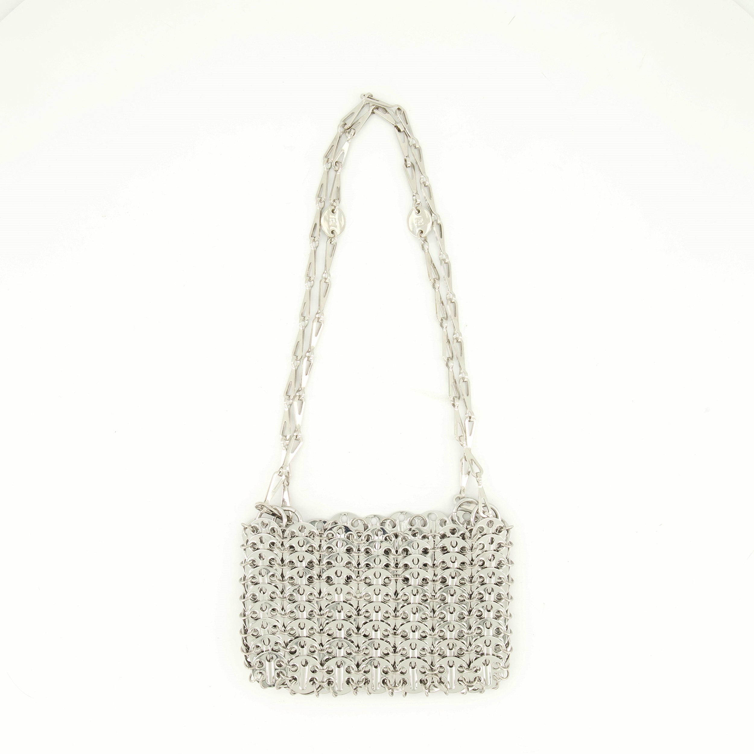 핸드백 및 숄더백 아이코닉 1969 실버 나노 백 Rabanne 은 여성