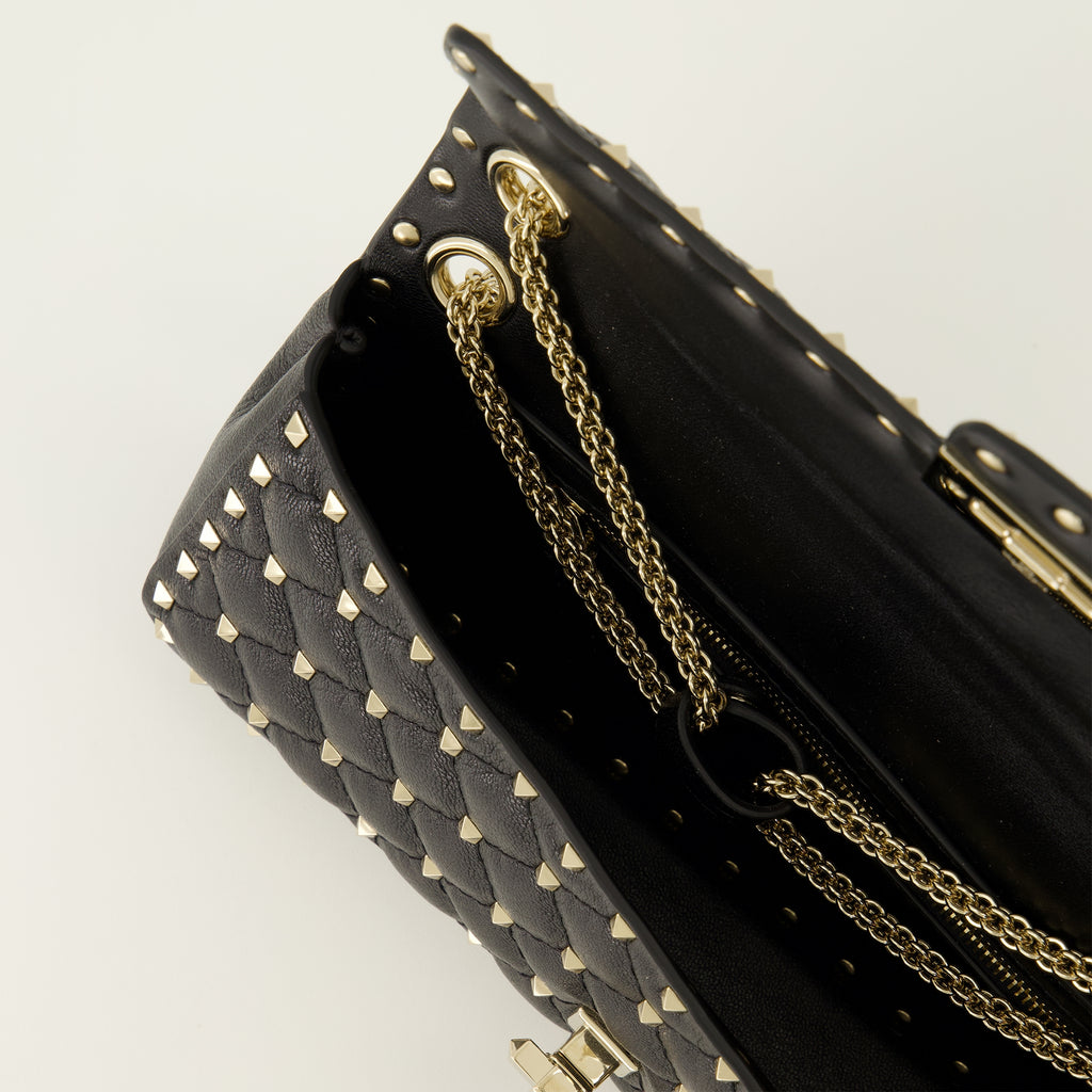 Sacs à main et épaule Sac Rockstud Spike noir Valentino Garavani Noir Femme