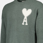 Maille Pull AMI de Coeur Ami PARIS Vert Unisexe