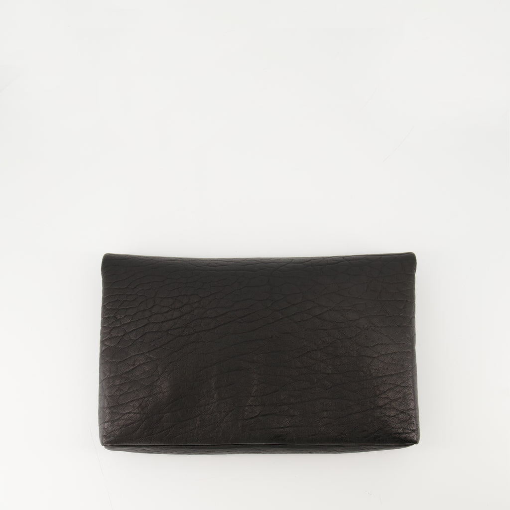 Clutches Clutch Envolvente Saint Laurent Negro Mujeres