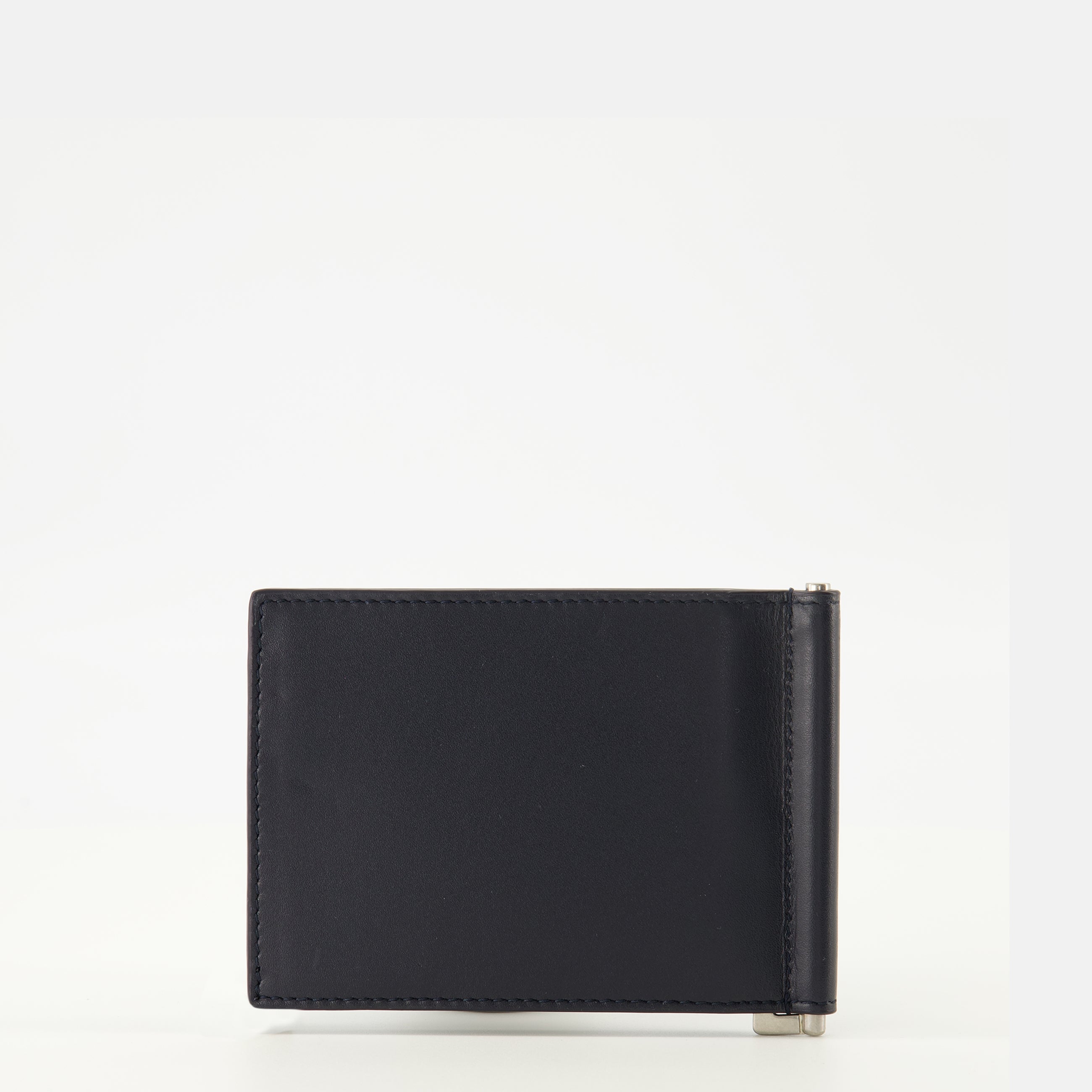 Image of the Saint Laurent Paris leather wallet for men - Autumn-Winter 2025 - Back View