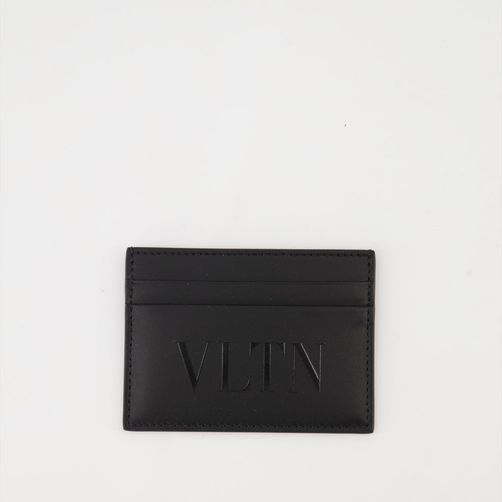 Small leather goods Porte-cartes VLTN Valentino Garavani Black Homme