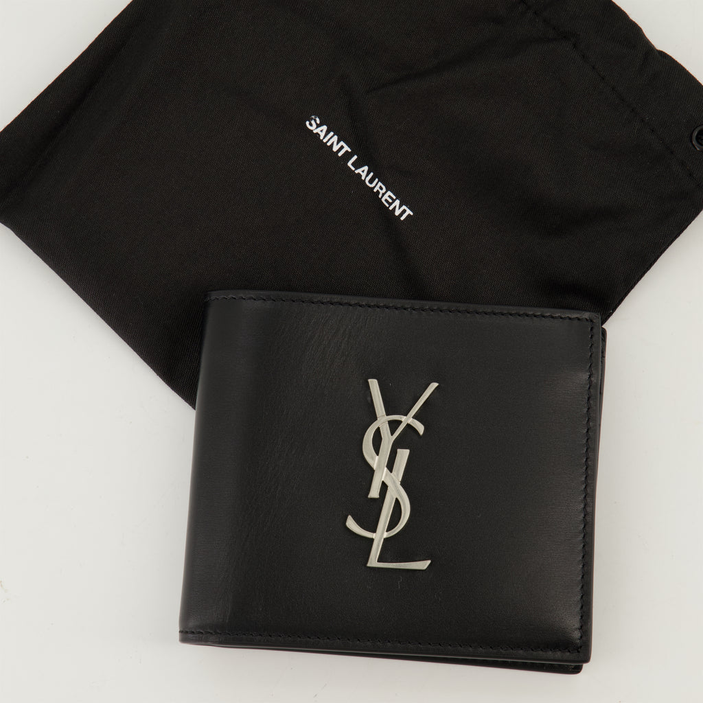 Petite maroquinerie Portefeuille Cassandre Saint Laurent Noir Homme