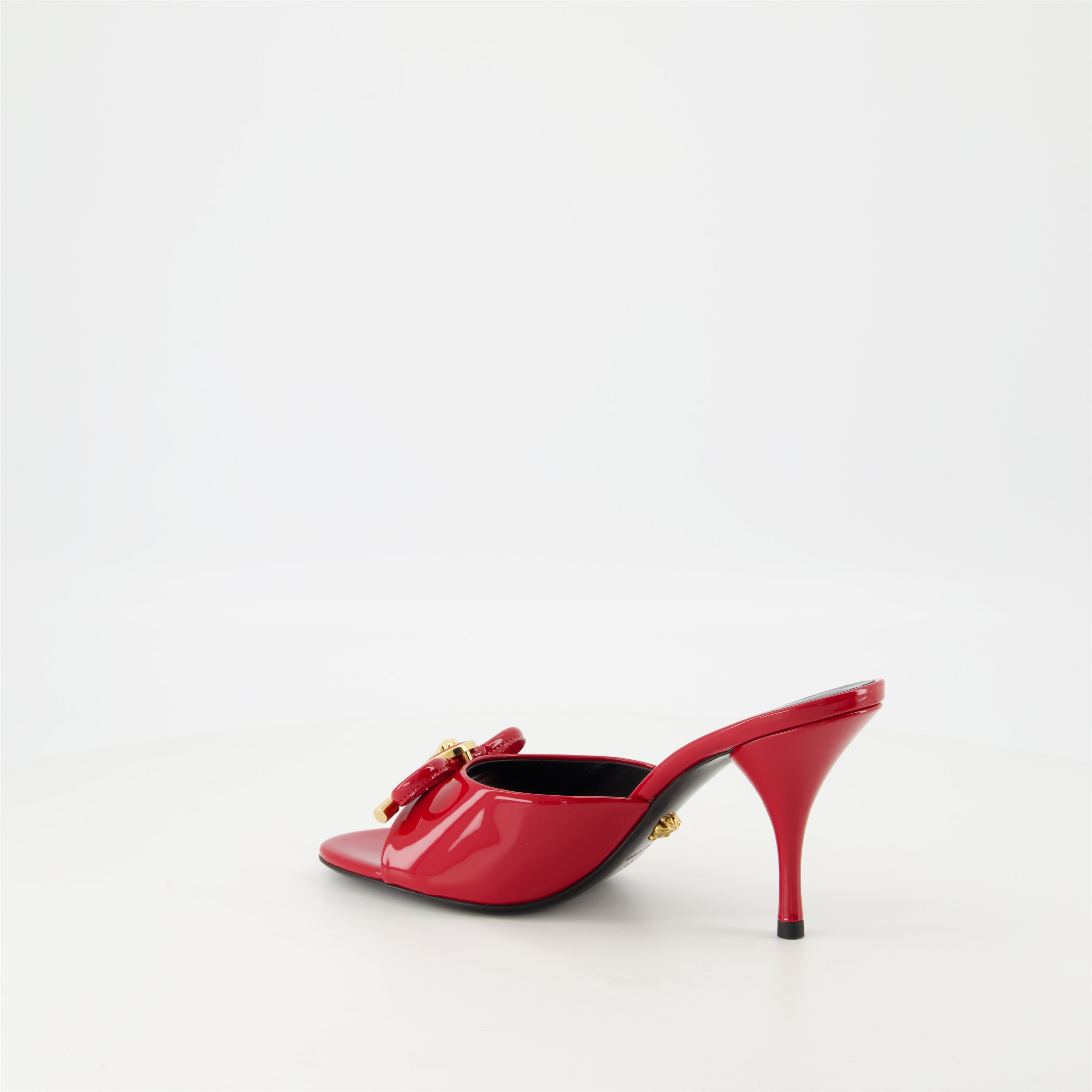 Chaussures ouvertes Mules à talon Bow Versace Rouge Femme