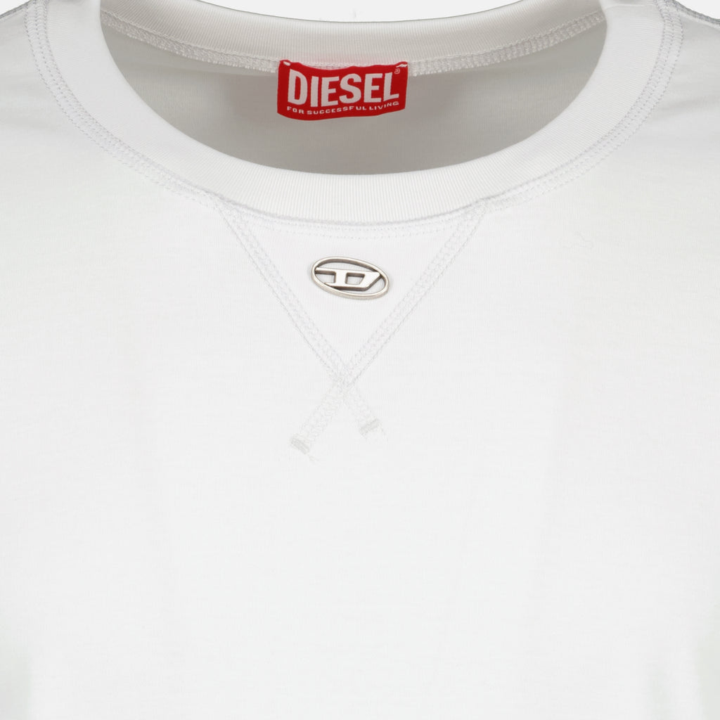 Image de l'article T-shirt T-Madjust-TR blanc de la marque Diesel pour Homme - Saison Printemps-Été 2026 - Vue détaillée_2