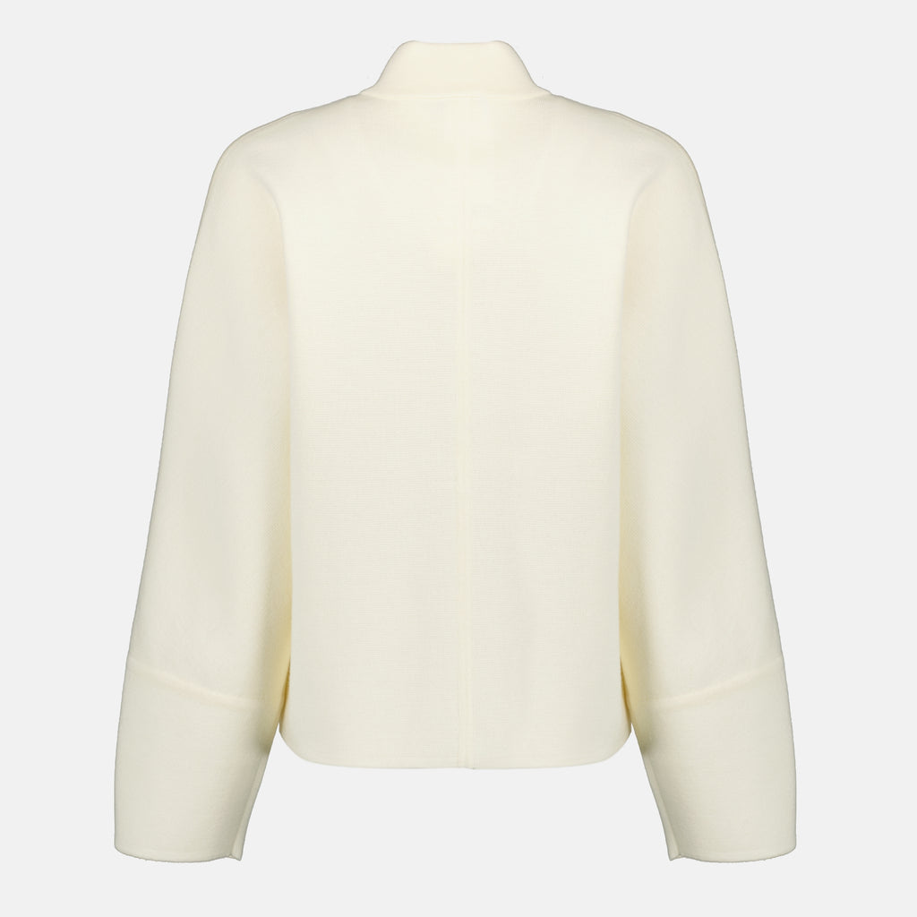 Image de l'article Veste en maille blanche de la marque Max Mara pour Femme - Saison Printemps-Été 2026 - Vue de Dos