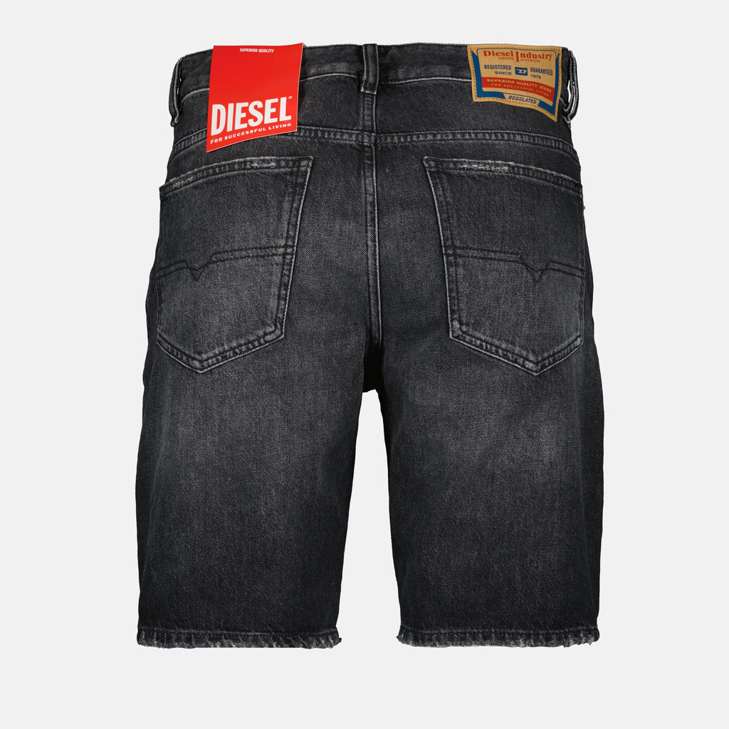 Shorts Short en jean D-fin Diesel Preto Homme