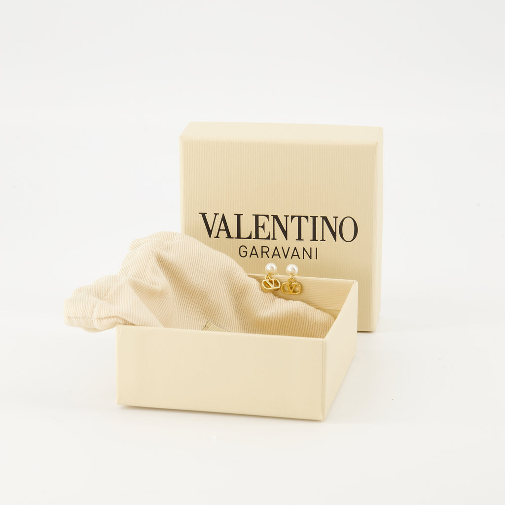 Bijoux Boucles d'oreilles Vlogo Valentino Garavani Doré Femme