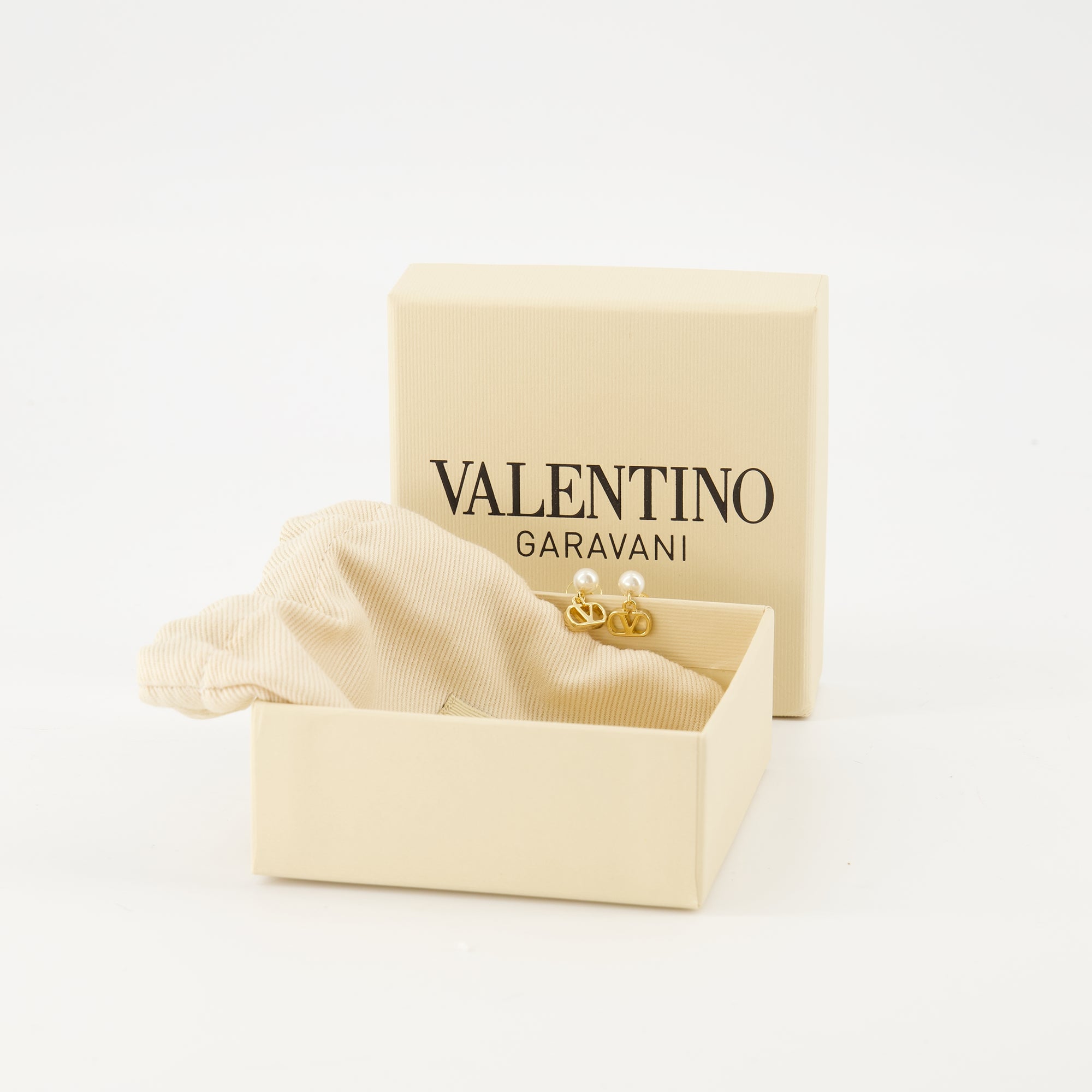 Bijoux Boucles d'oreilles Vlogo Valentino Garavani Doré Femme