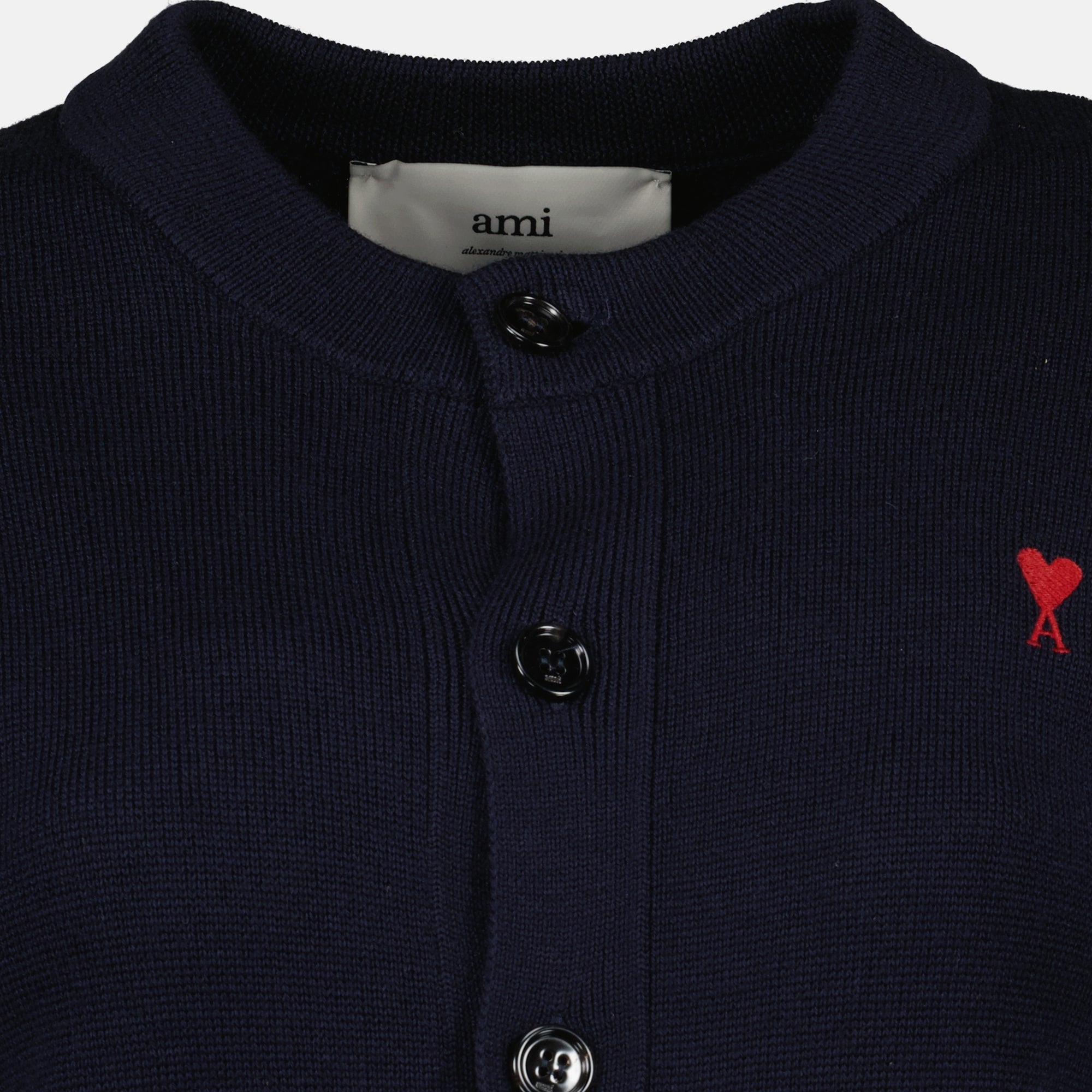 Image de l'article Cardigan AMI de coeur en de la marque Ami PARIS pour Femme - Saison Automne-Hiver 2025 - Vue détaillée_6