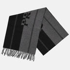 Écharpes, foulards et gants Écharpe en laine noir et gris Prada Gris Homme