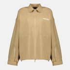 Imagem do corta-vento bege da marca Miu Miu para Mulheres - Temporada Primavera-Verão 2026 - Vista Frontal