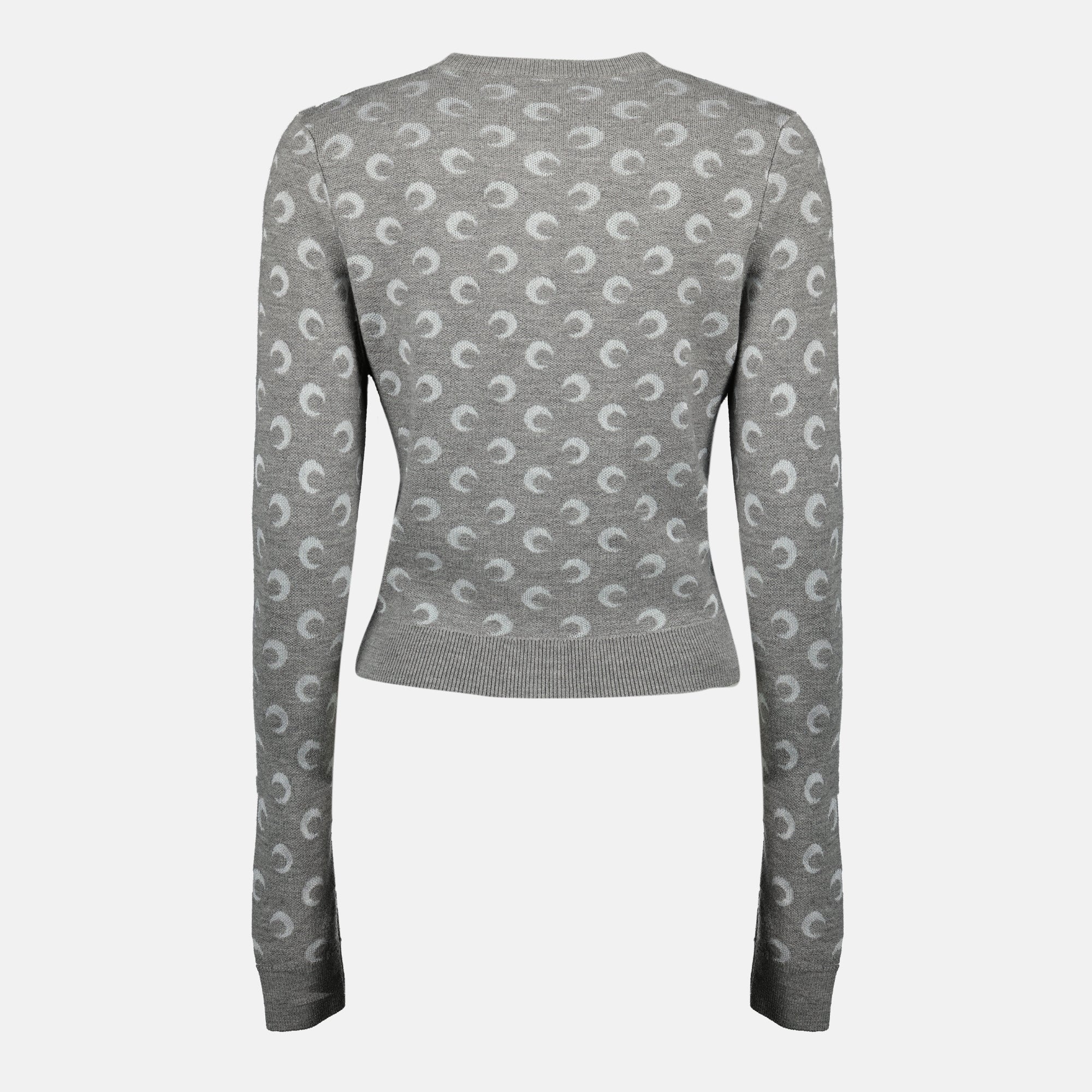 Immagine dell'articolo Cardigan Moon in lana del marchio Marine Serre per donna - Stagione Autunno-Inverno 2025 - Vista Posteriore