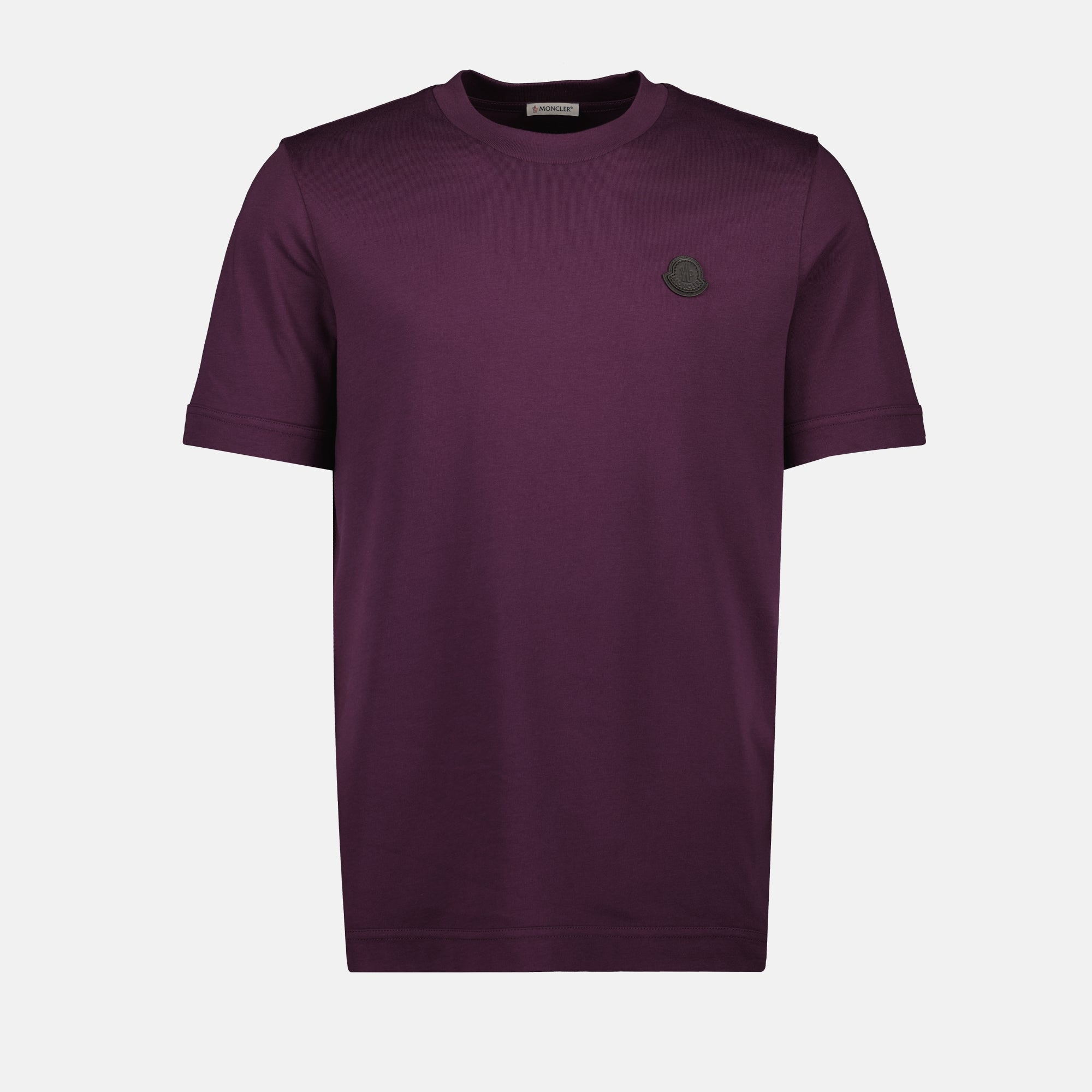 Bild des Moncler Logo-Leder-T-Shirts für Herren - Herbst-Winter 2025 - Vorderansicht