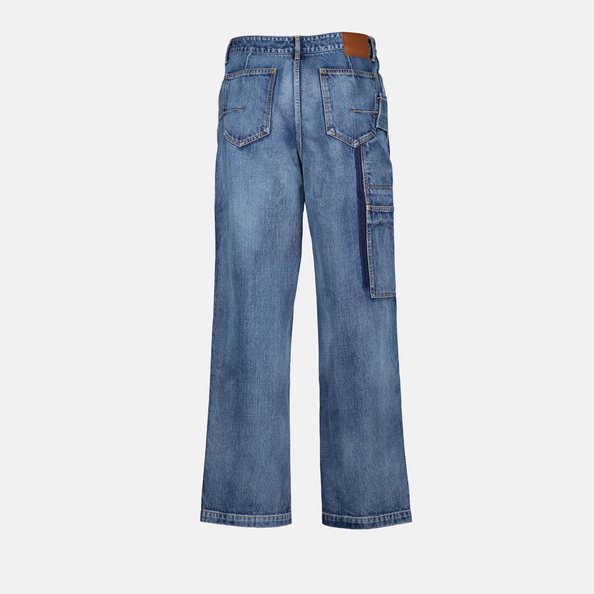 Pantalons Jean Carpenter Dior Bleu Homme