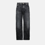 Calças Jeans Cargo Cinza Versace Preto Homme