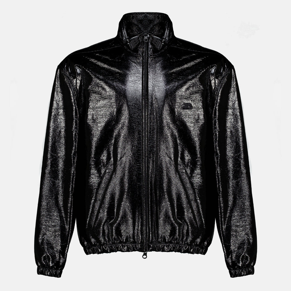 Vestes Schwarze Vinyl-Trainingsjacke Courrèges Noir Femme