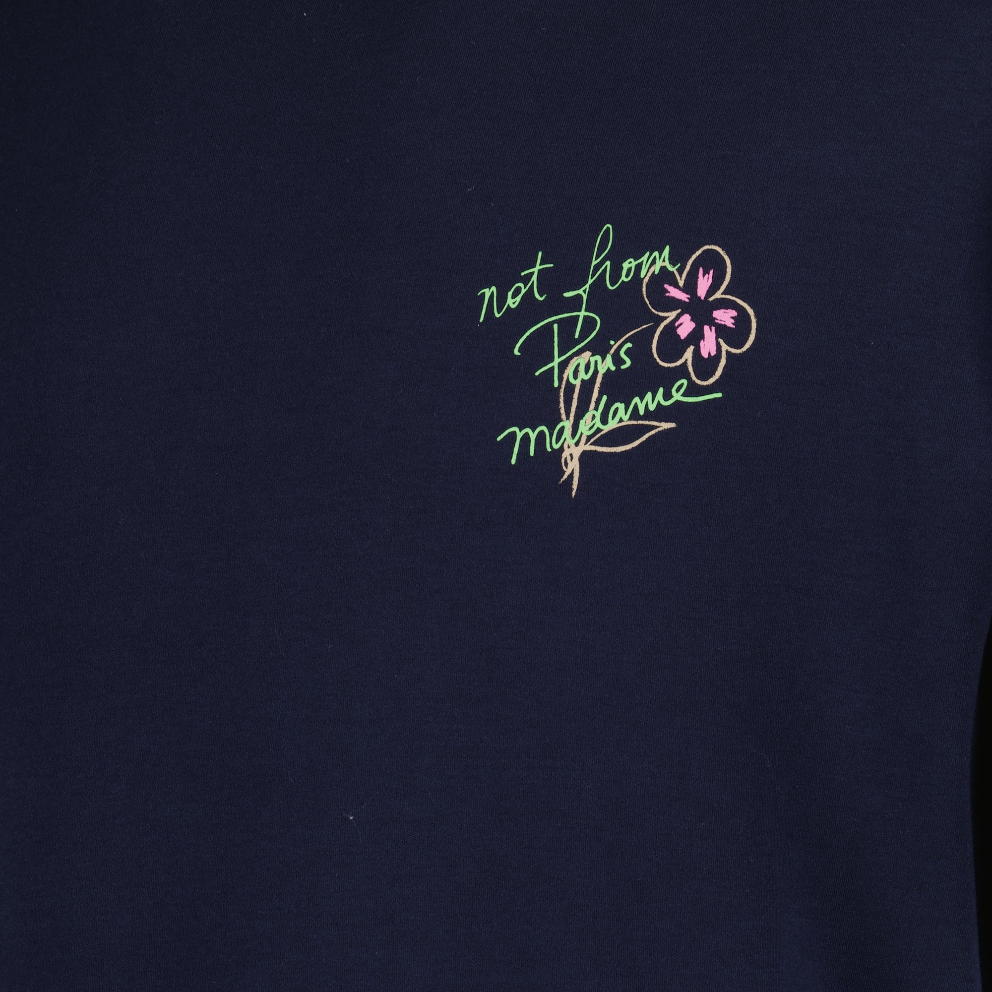 T-shirt T-shirt Slogan Esquisse Drole De Monsieur Blu scuro Homme