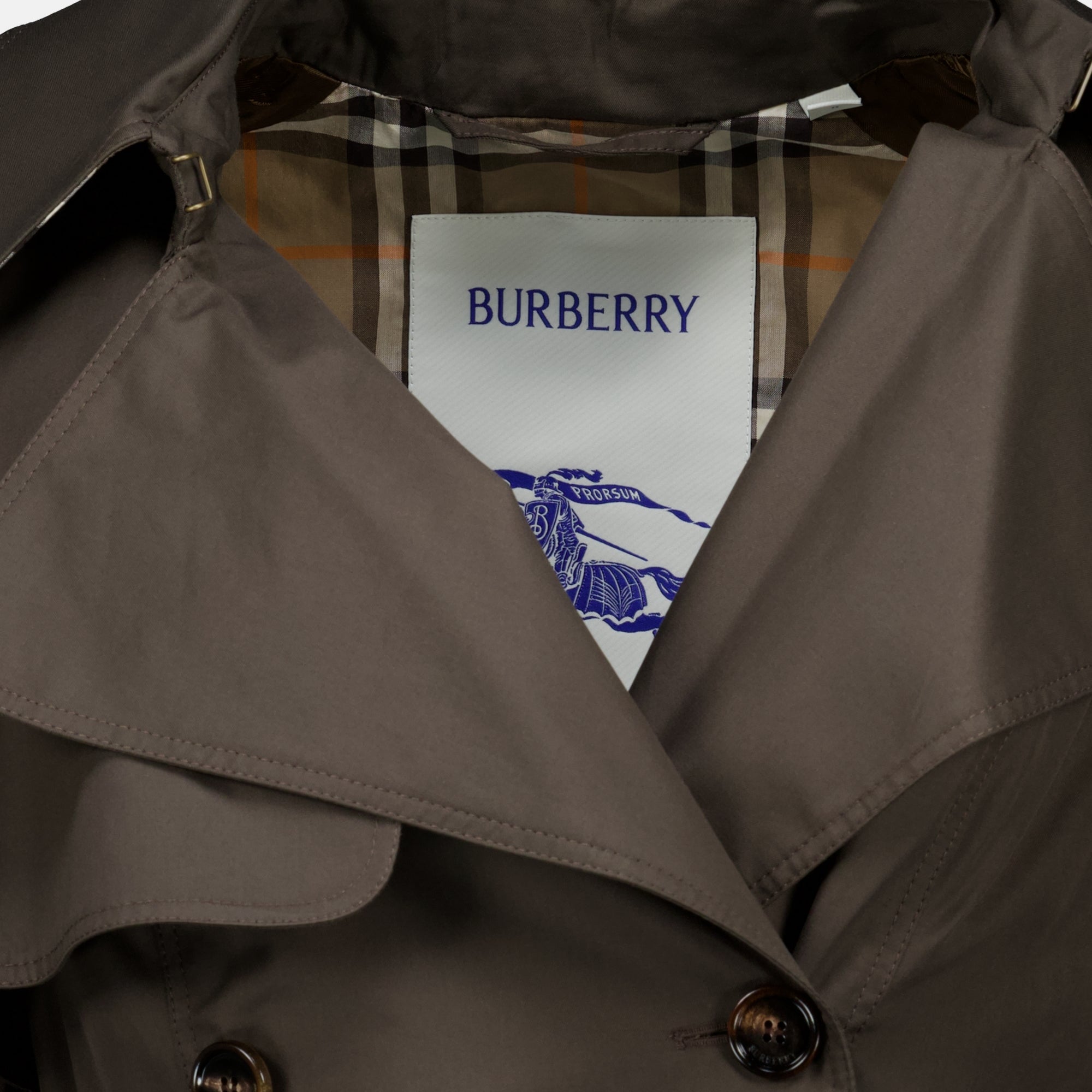 Manteaux Trench long Pembury en gabardine marron Burberry Marron Femme