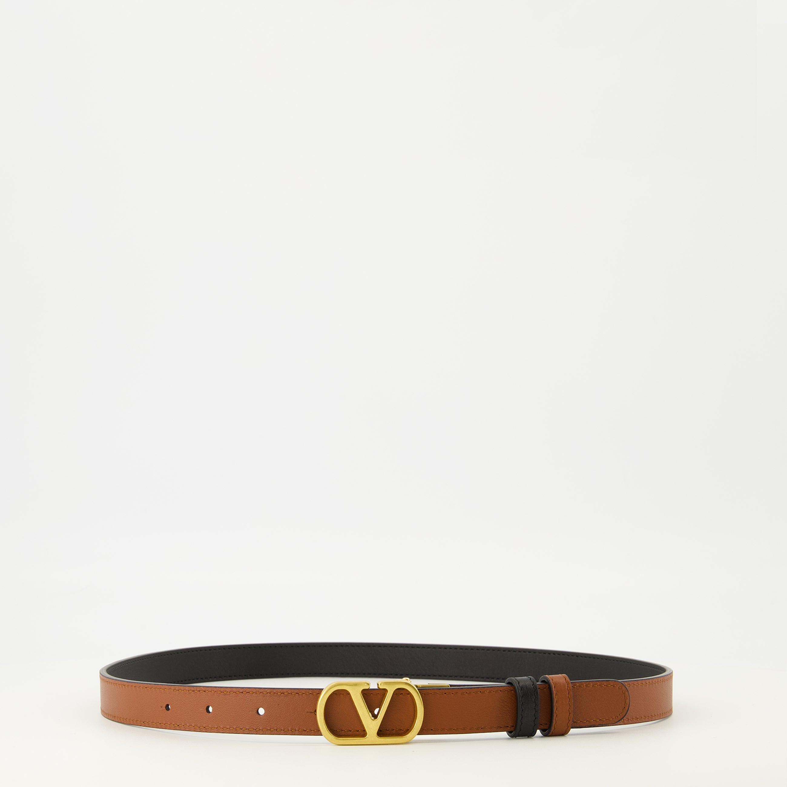 Image de l'article Ceinture Vlogo réversible noir et marron de la marque Valentino Garavani pour Femme - Saison Printemps-Été 2026 - Vue détaillée_2