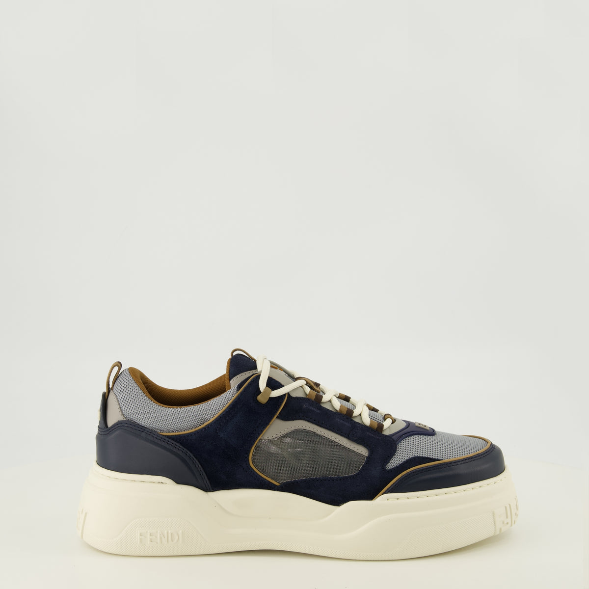 Baskets Baskets Fendi Force bleu marine Fendi Bleu foncé Homme