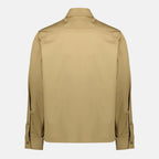 Image de l'article Surchemise en gabardine beige de la marque Moncler pour Homme - Saison Printemps-Été 2026 - Vue de Dos