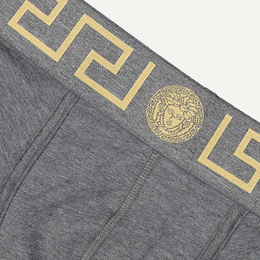 Sous-vêtements et homewear Boxer court Medusa Greca Versace Gris Homme