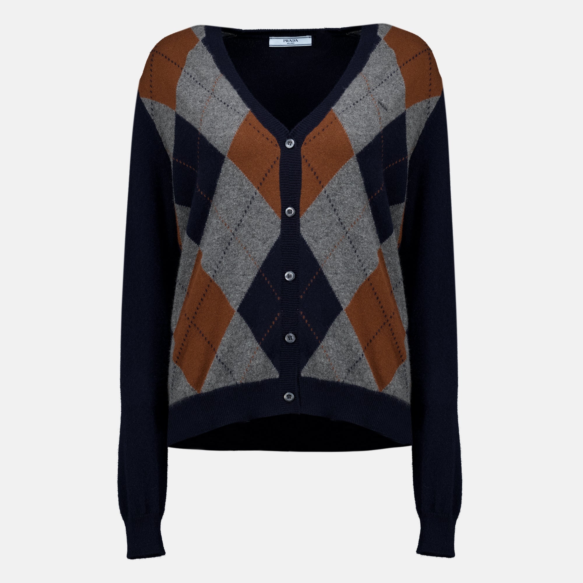 Maille Cárdigan de lana azul marino Prada Bleu foncé Femme