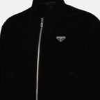 Jaquetas Blouson en velours Prada Preto Homme