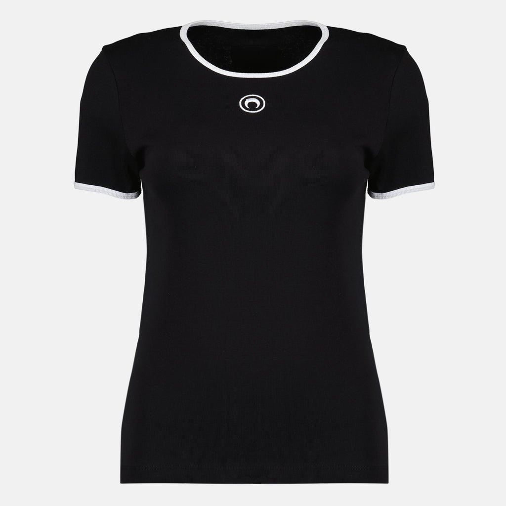 T-shirts T-Shirt Nera Moon Marine Serre Noir Femme