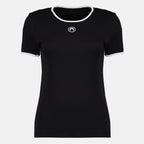 T-shirts 문 블랙 티셔츠 Marine Serre Noir Femme