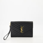 파우치 Pochette Cassandre Saint Laurent 검은색 Femme