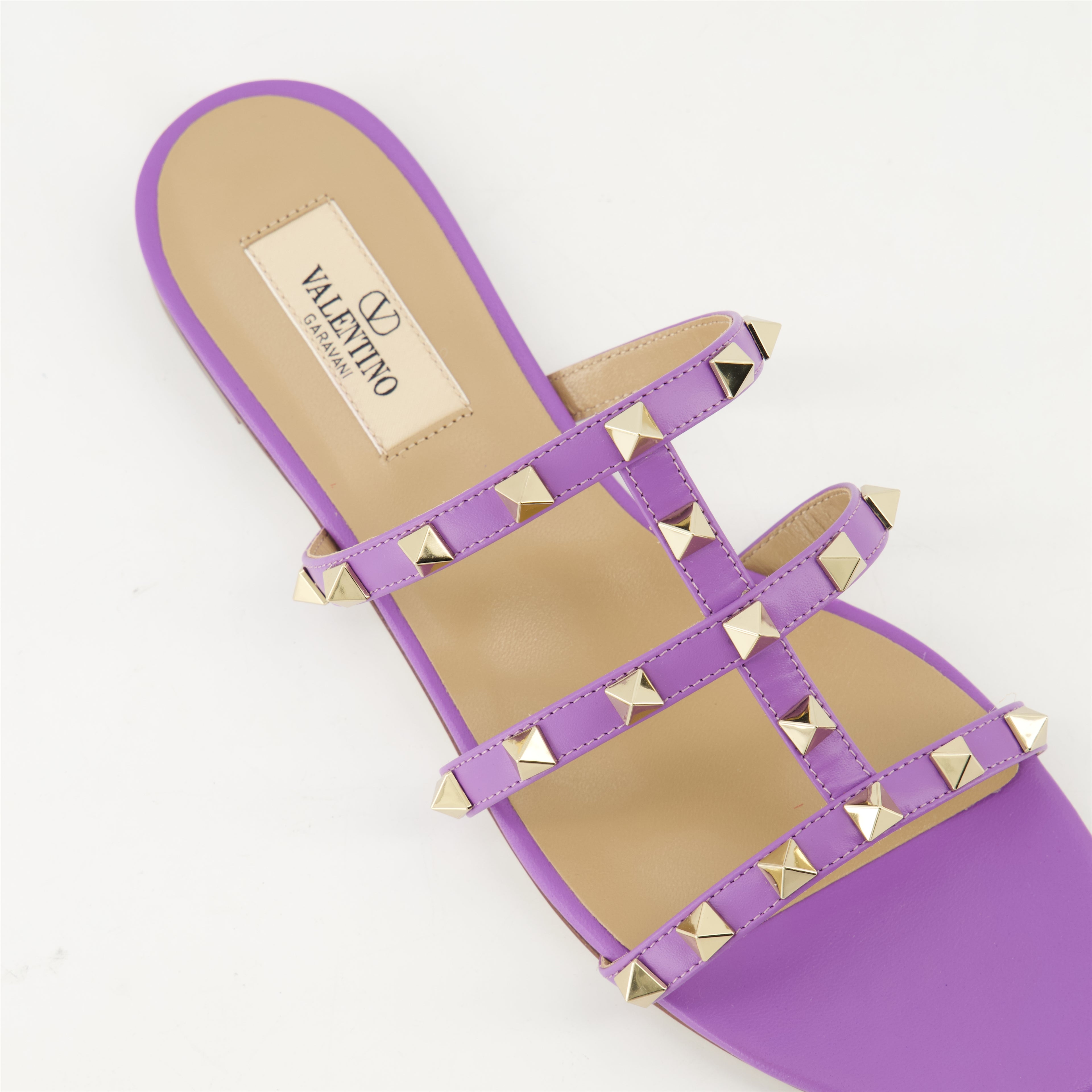 Chaussures ouvertes Sandales Rockstud Valentino Garavani Violet Femme