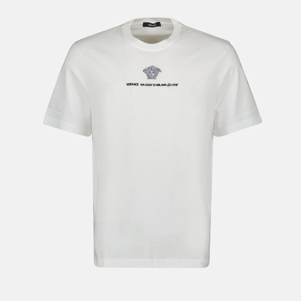 T-shirts T-shirt Via Gesu Versace Blanc Homme