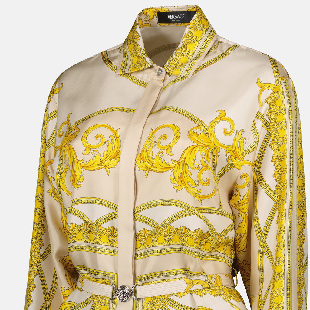 Vestidos Robe chemise La Coupe des Dieux Versace Amarelo Femme