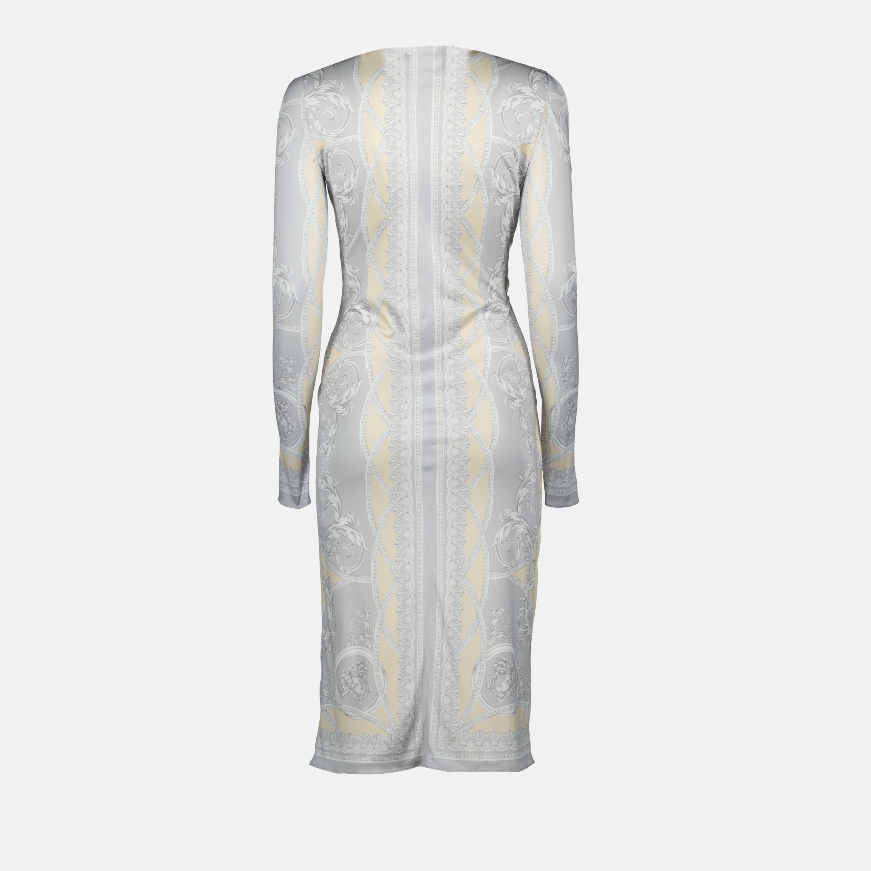 Abiti Vestito The Gods' Cut Versace Argento Femme