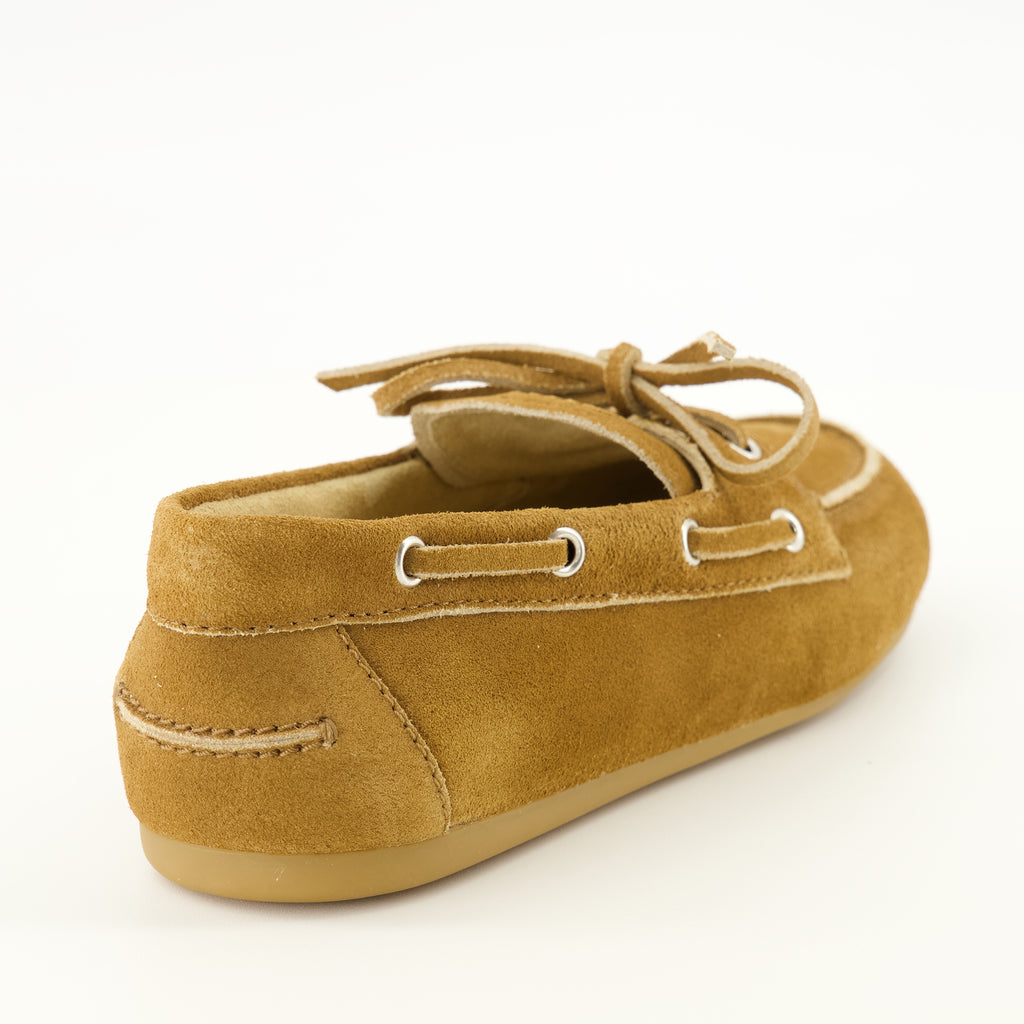 Mocassins Braune Wildleder Deck Loafers Miu Miu Marron Femme