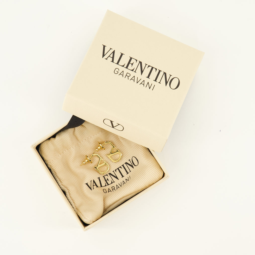 Bijoux VLogo Ohrringe mit Swarovski® Kristallen Valentino Garavani Doré Femme