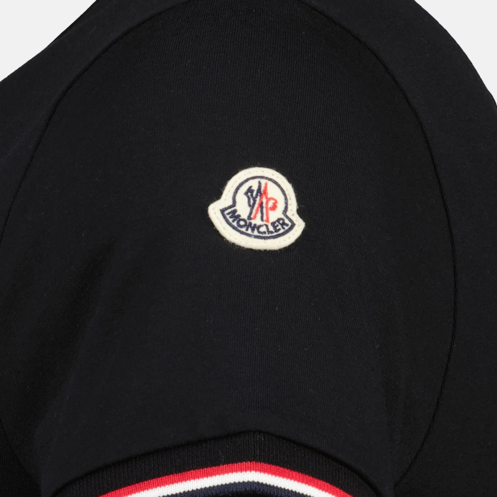 Image de l'article T-shirt à bordure noir de la marque Moncler pour Homme - Saison Printemps-Été 2026 - Vue détaillée_1