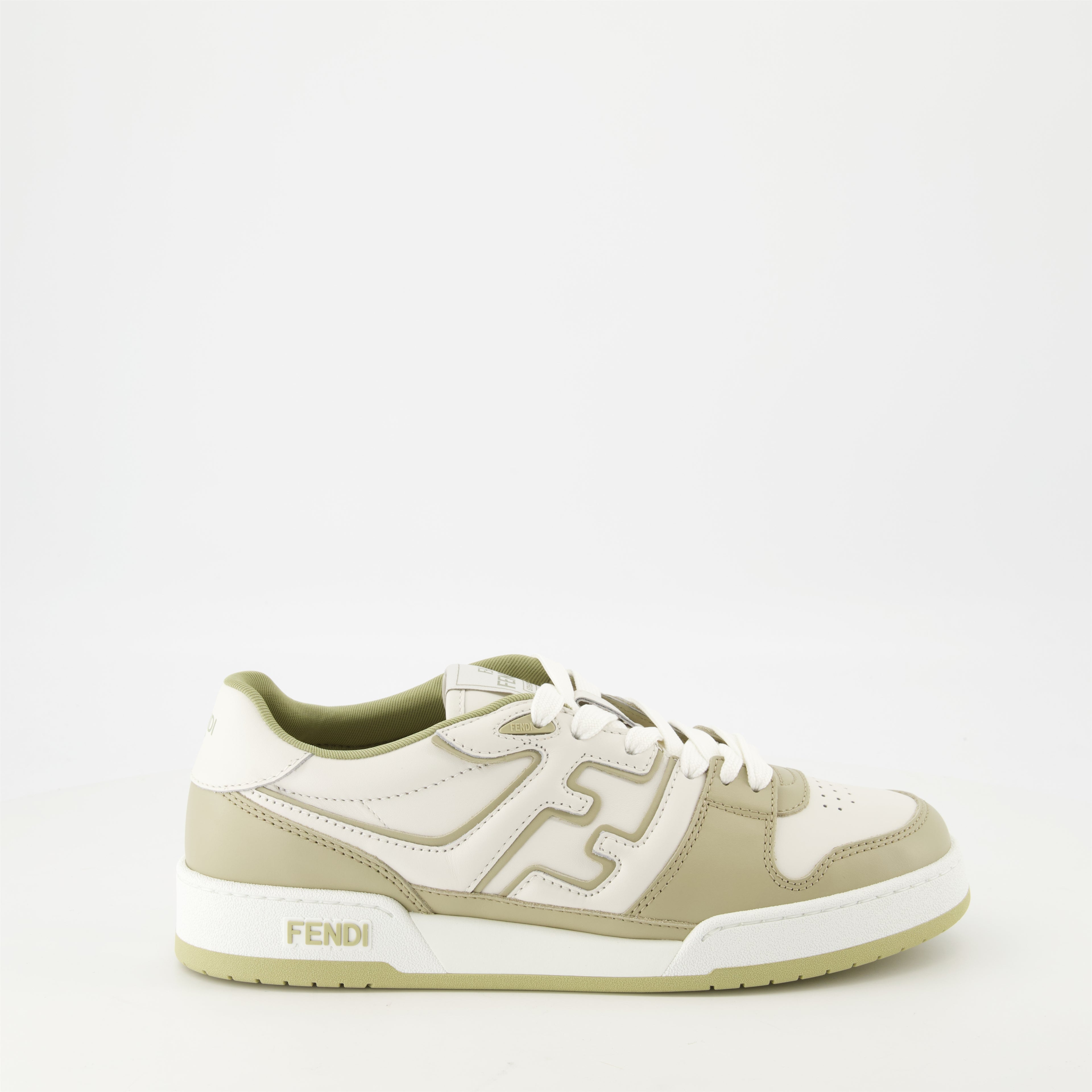 Baskets Baskets Fendi Match Fendi Kaki Homme