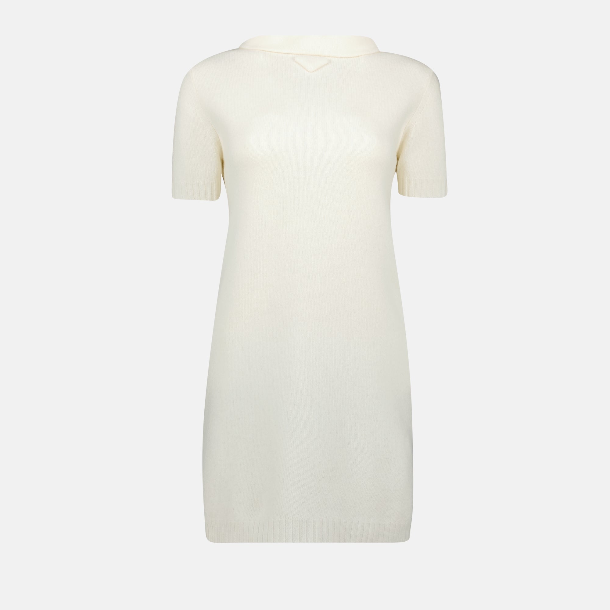 Robes Robe en laine Prada Blanc Femme