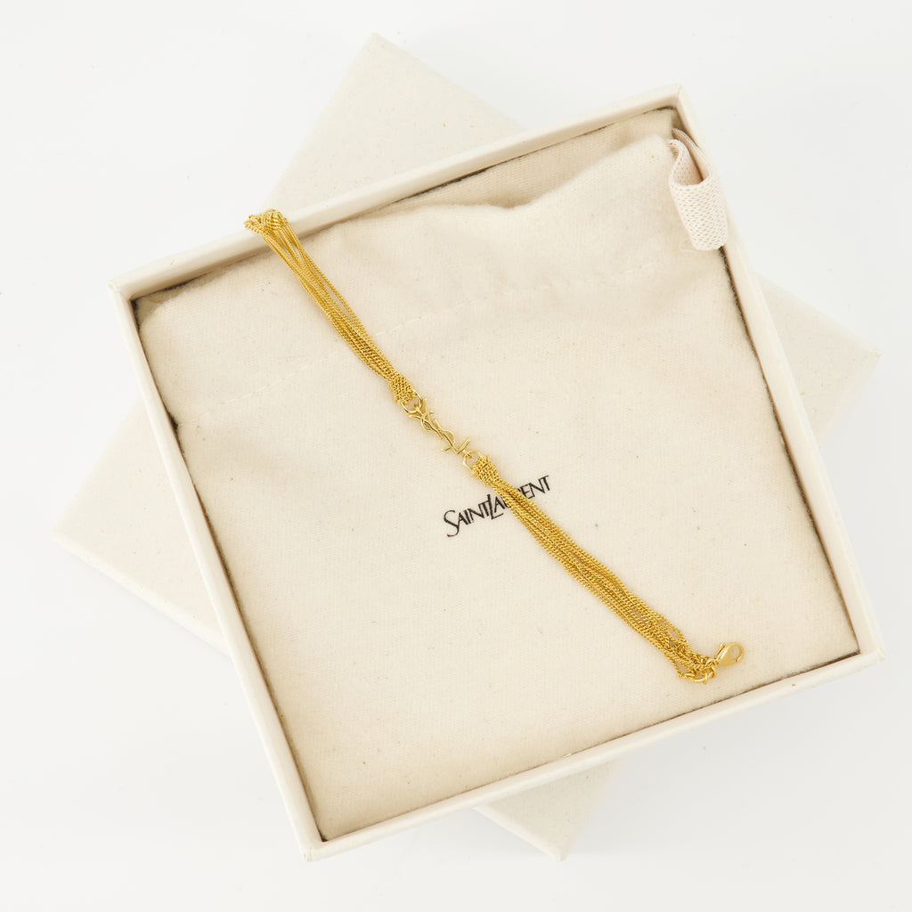 Bijoux Bracelet Cassandre Saint Laurent Doré Femme