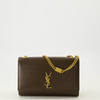 Sacs bandoulière Sac New Kate small marron en cuir Saint Laurent Marron Femme