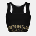 Tops Brassière de sport Medusa Versace Noir Femme