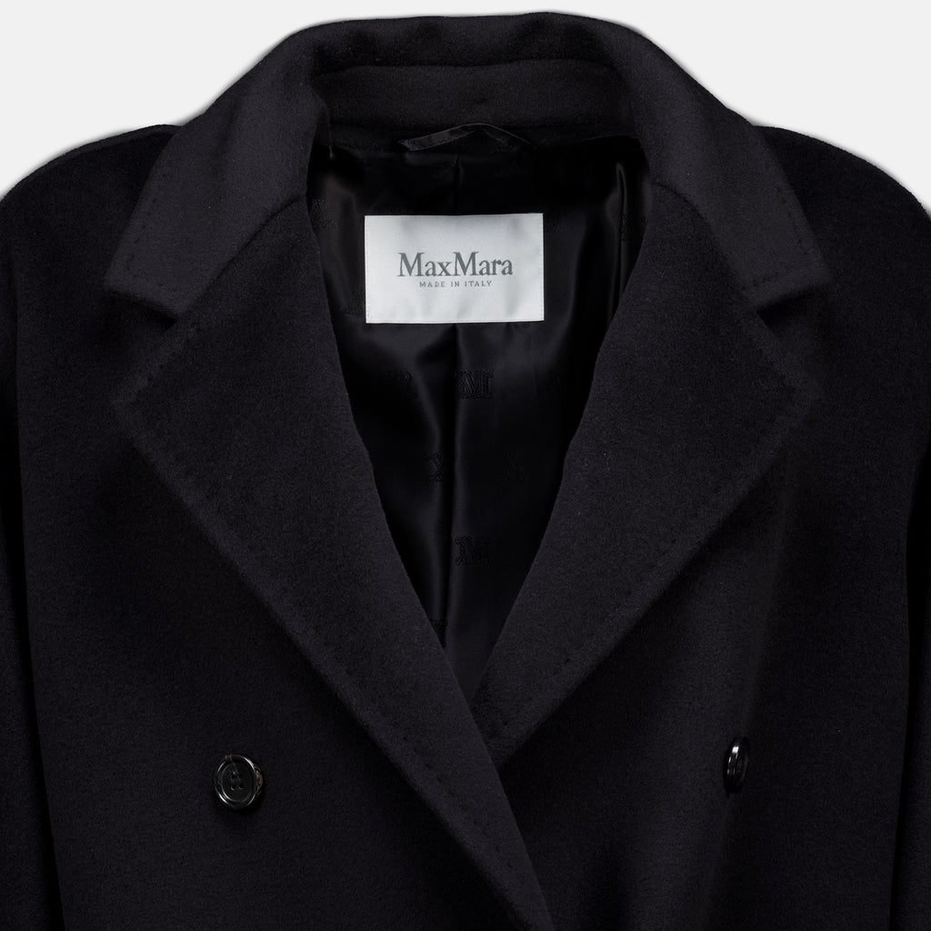 Manteaux Manteau Icon court noir en laine Max Mara Noir Femme