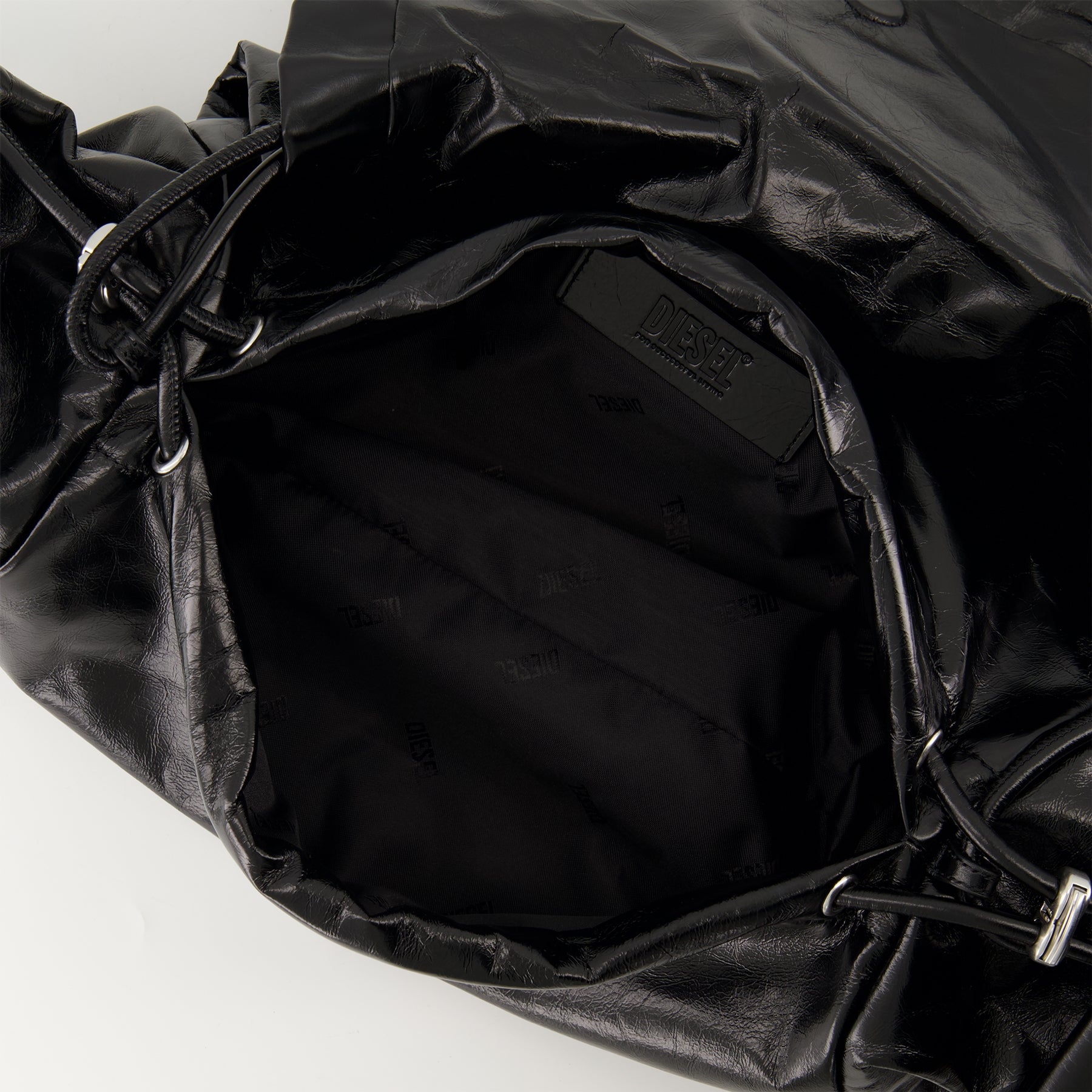 Sacs à main et épaule Sac Scrunch-D en cuir Diesel Noir Femme