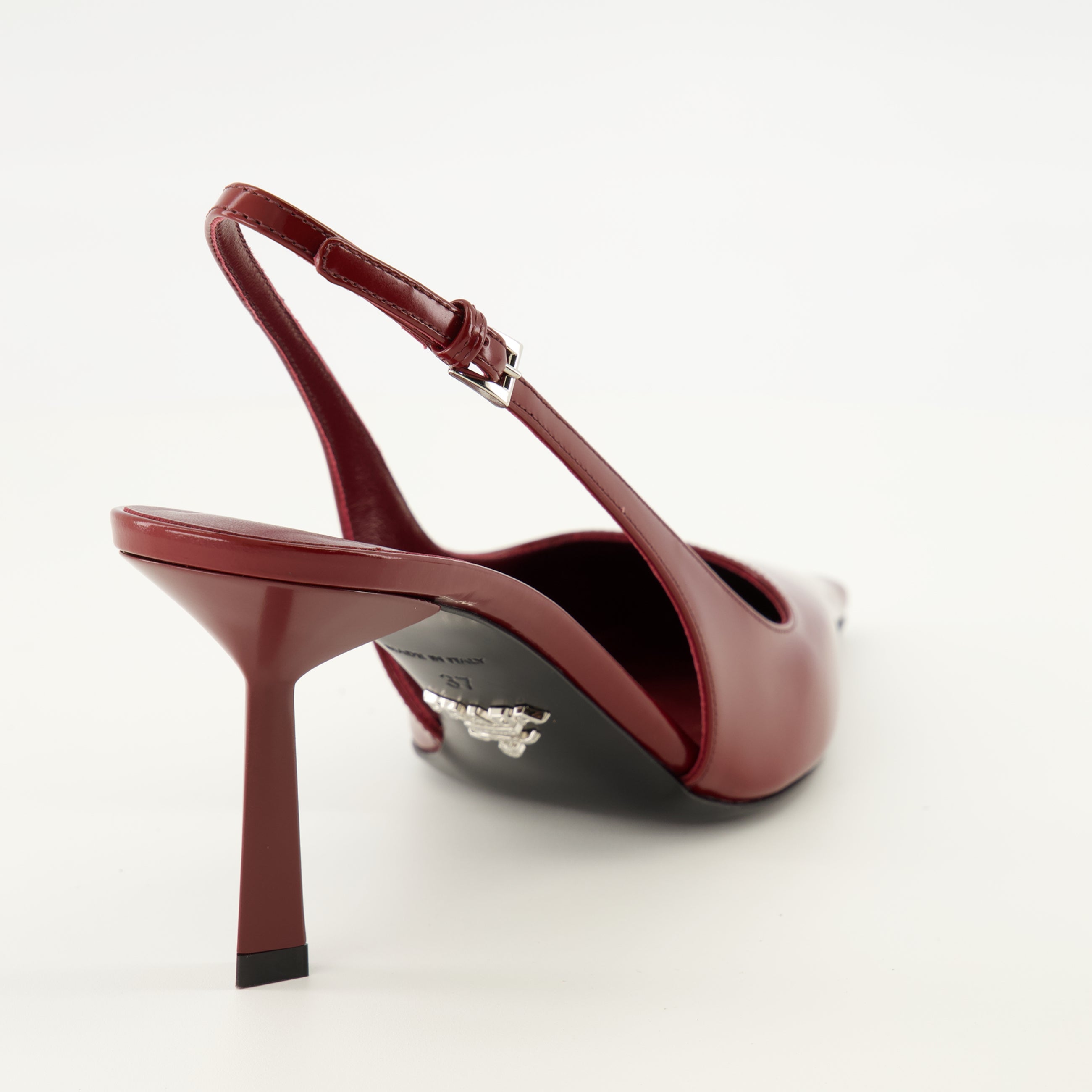 Escarpins 레드 페이턴트 레더 힐 Prada Rouge Femme