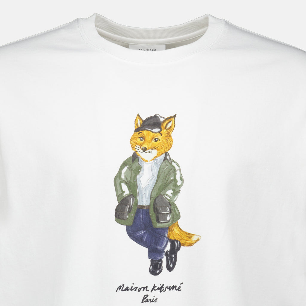 T-shirts T-shirt Weekend Fox blanc Maison Kitsune Blanc Homme