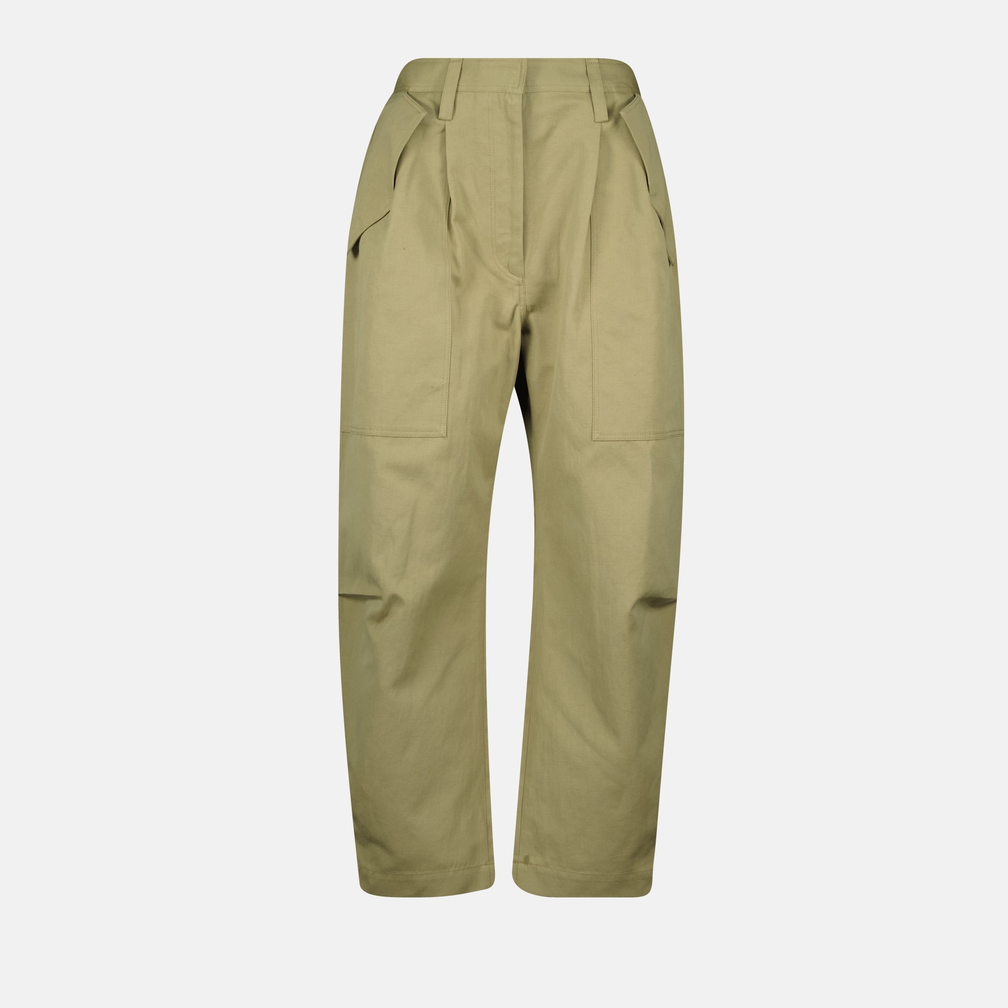 Pantalones Pantalones Cargo Natsa Iro Caqui Femme