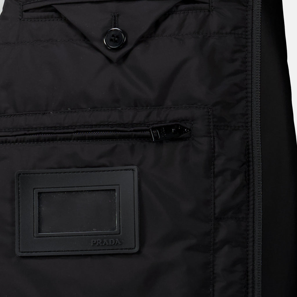 Manteaux Giacca Puffer Re-Nylon Nera Prada Noir Homme